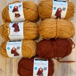Yarn in Mustard and Rust